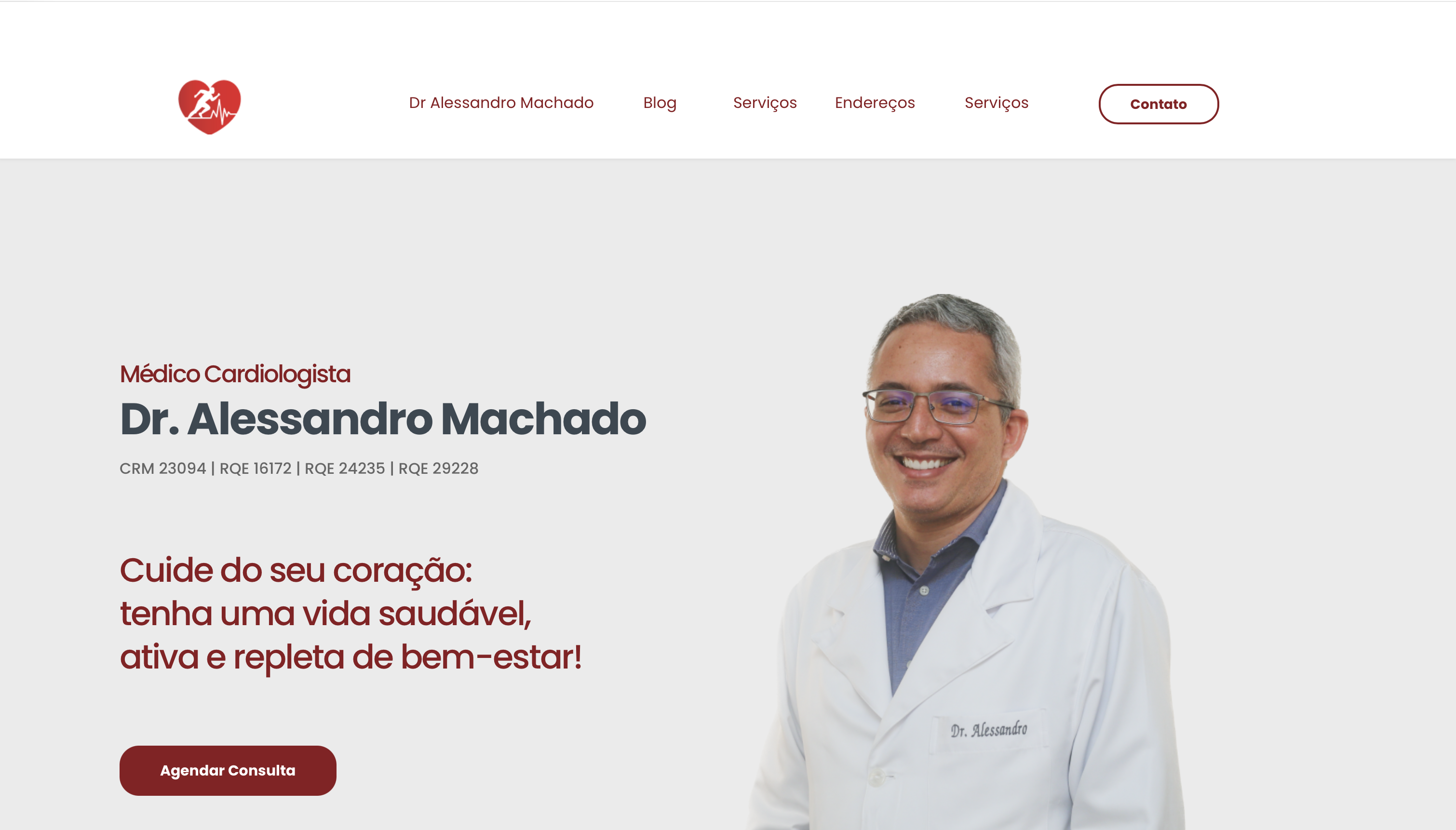 Website Dr. Alessandro Machado - Cardiologista em Foz do Iguacu