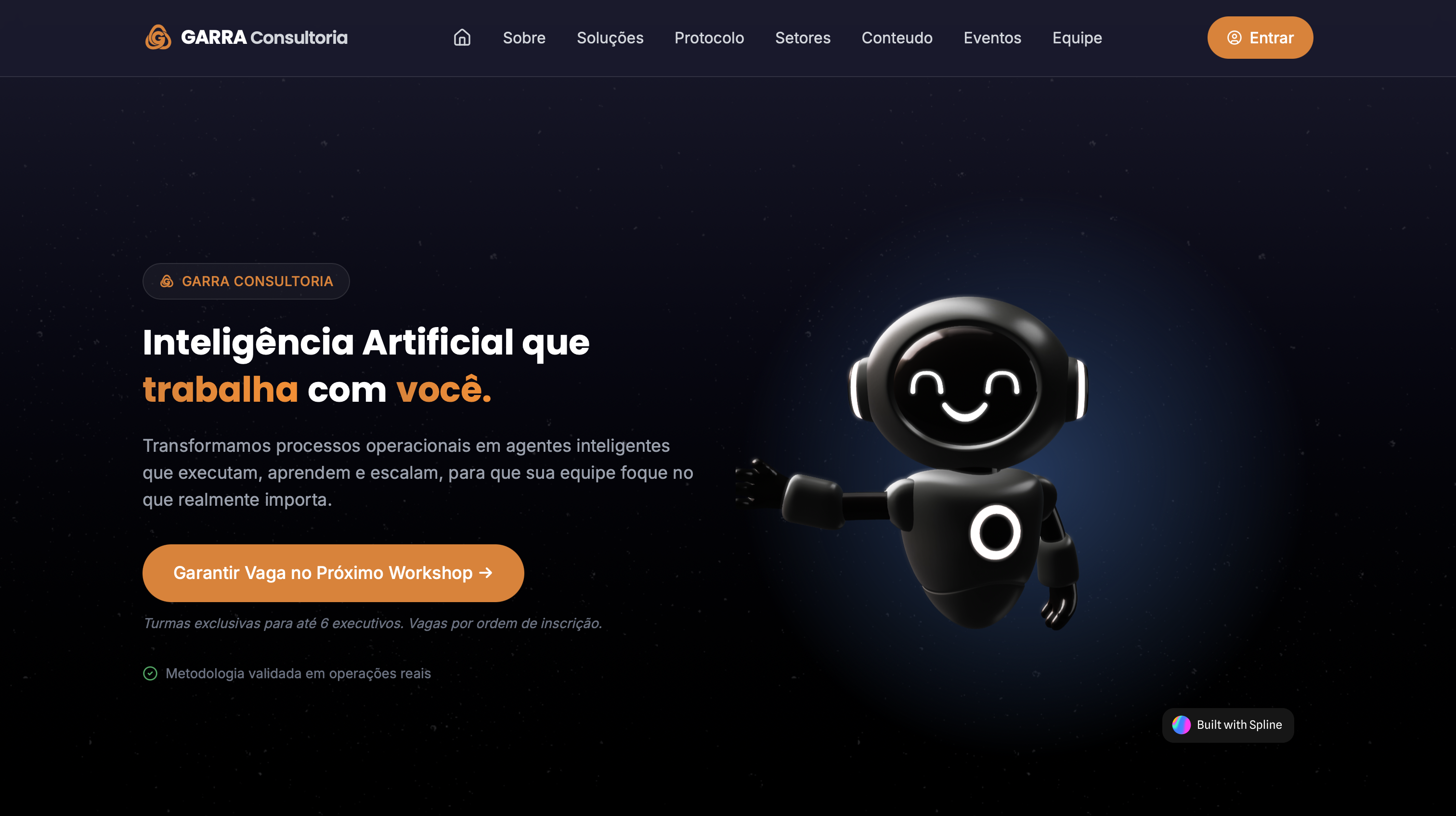 Website Garra Consultoria Corporativa em IA - Maringa