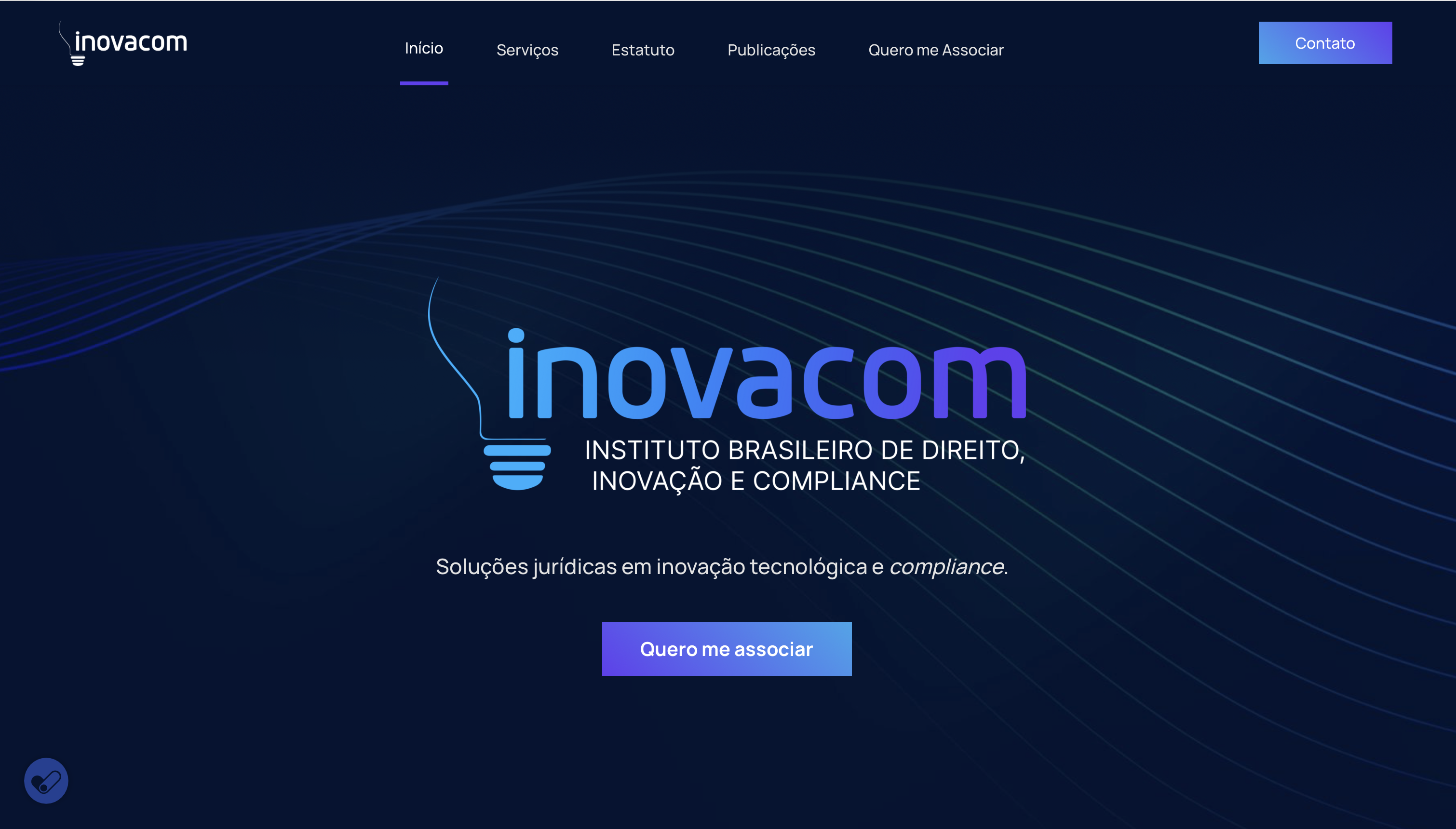 Website INOVACOM Cascavel - voluntariado